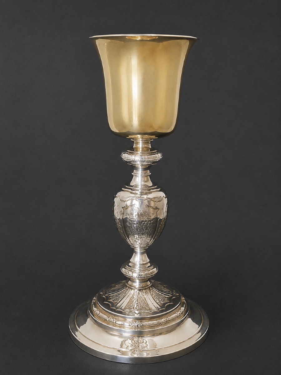 Calice en argent massif, époque Restauration – Étienne-Auguste Genty – 1819-1838-photo-3
