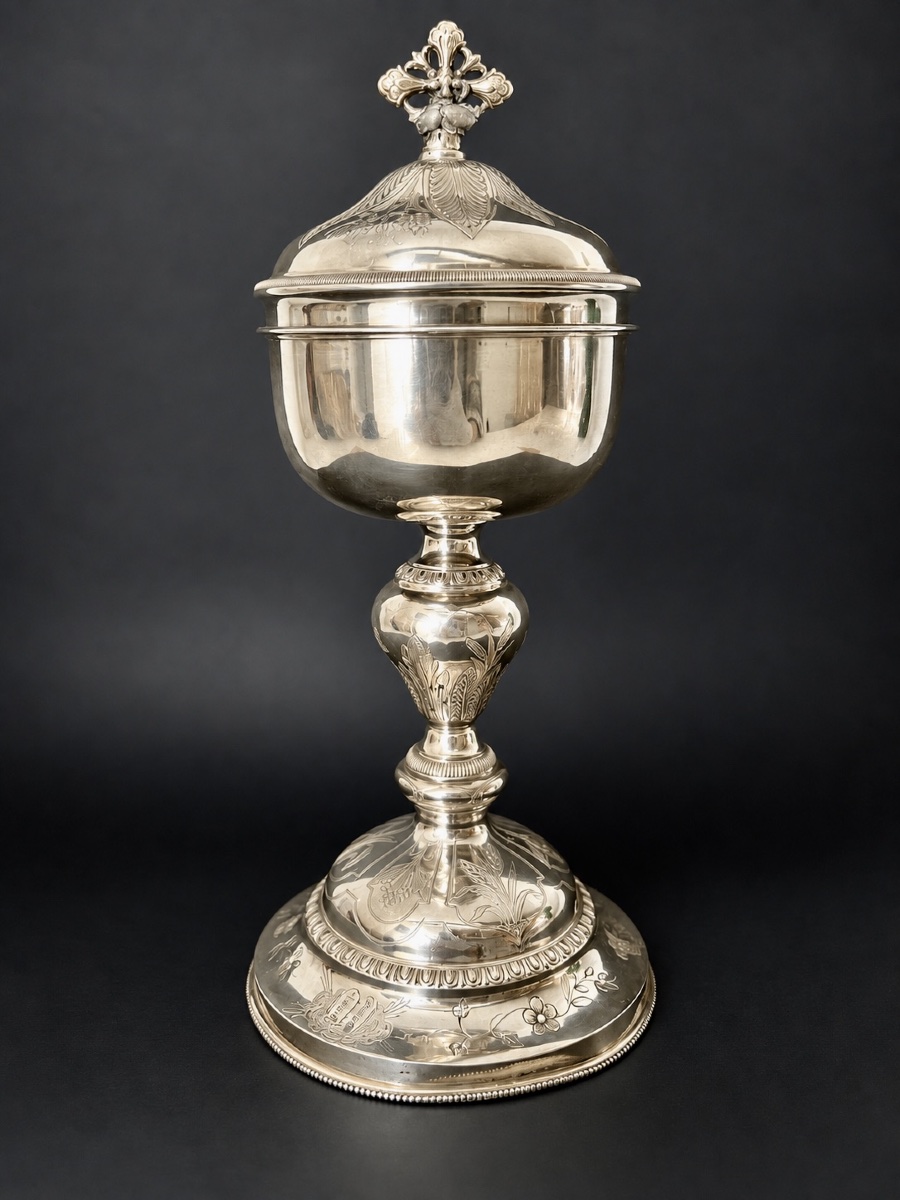 Silver And Vermeil Ciborium – Martin & Dejean – Paris, 1837–1846-photo-2