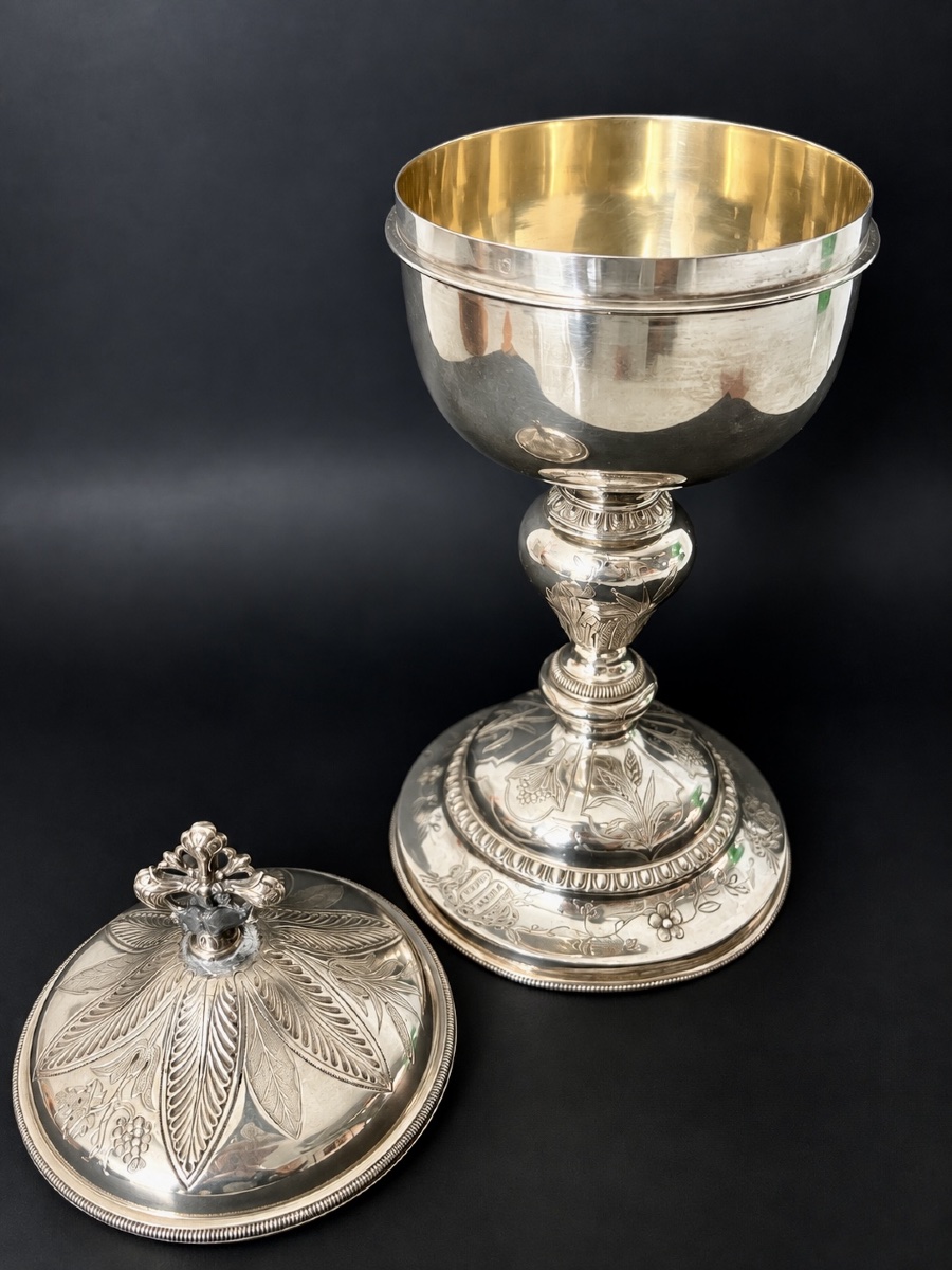 Silver And Vermeil Ciborium – Martin & Dejean – Paris, 1837–1846-photo-3