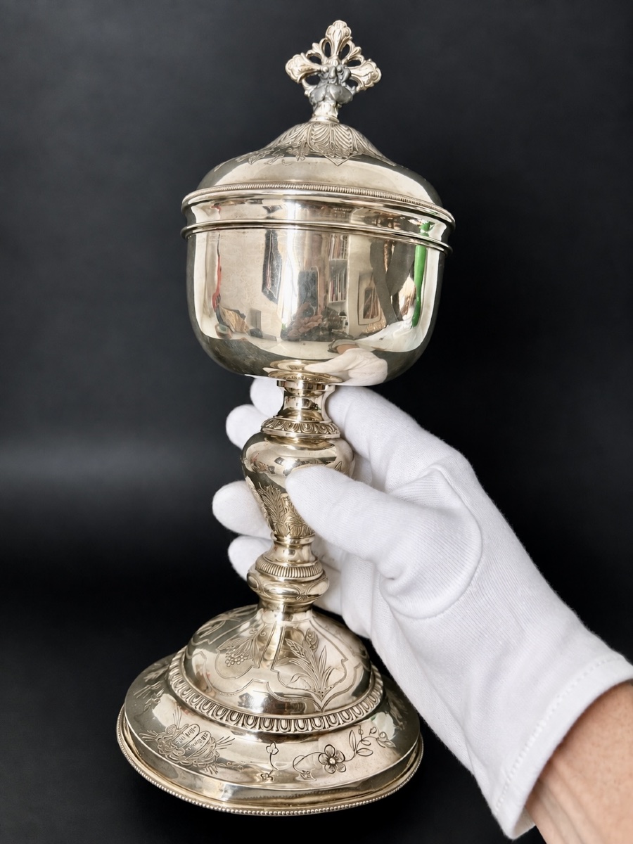 Silver And Vermeil Ciborium – Martin & Dejean – Paris, 1837–1846-photo-1