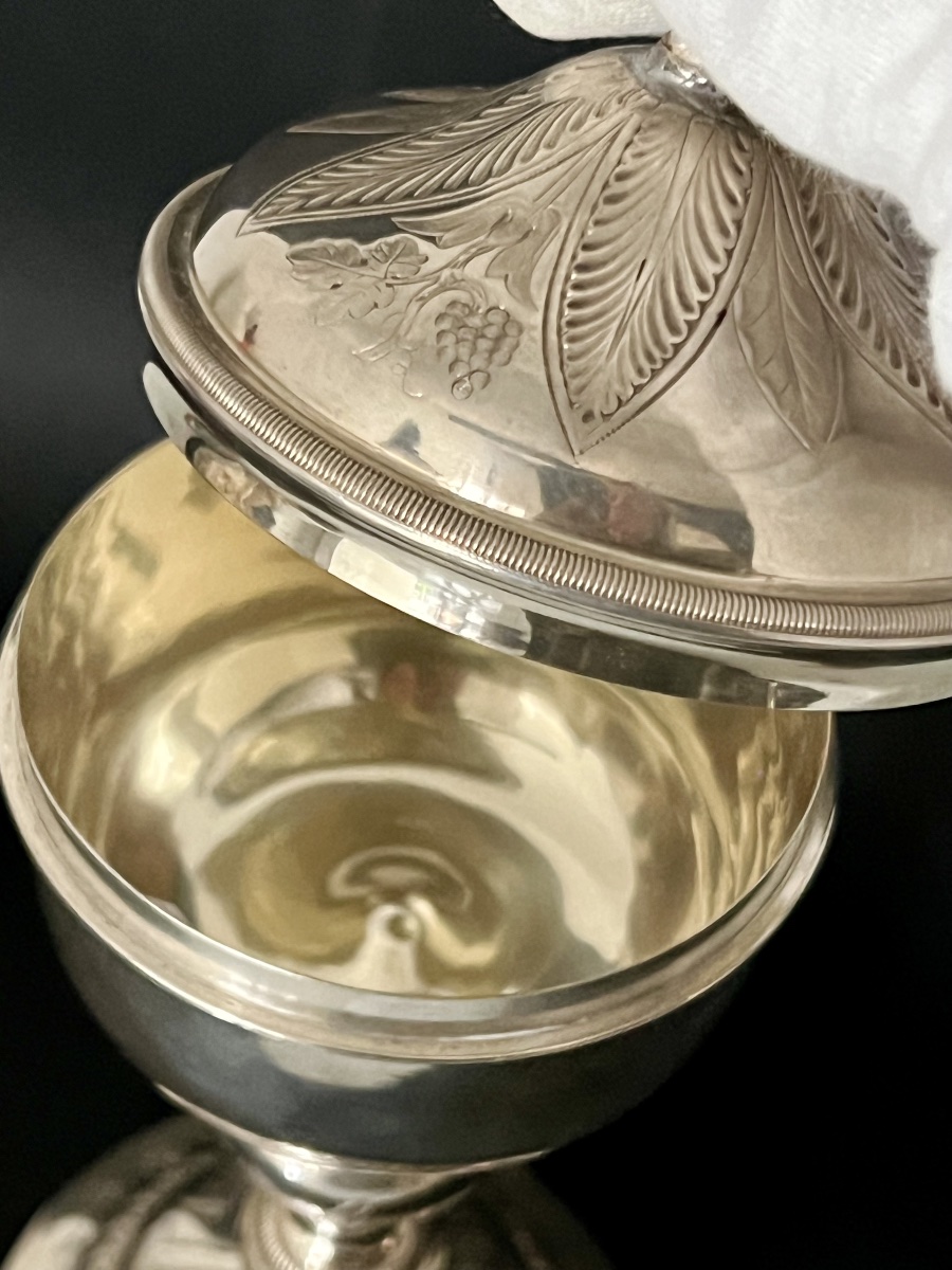 Silver And Vermeil Ciborium – Martin & Dejean – Paris, 1837–1846-photo-4