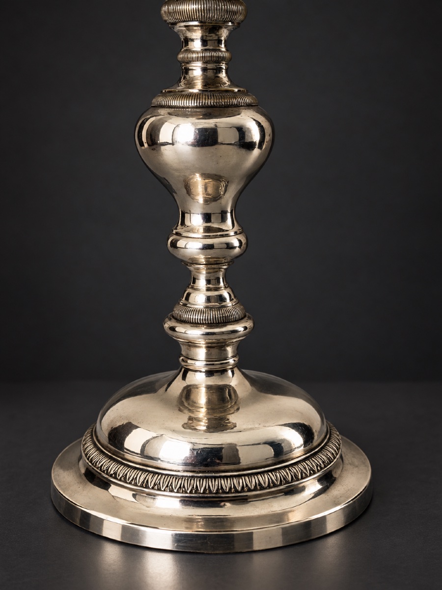 Ciboire néoclassique en Argent Massif  - Orfèvre Émile Doublet (ED)  - France circa 1900-photo-3