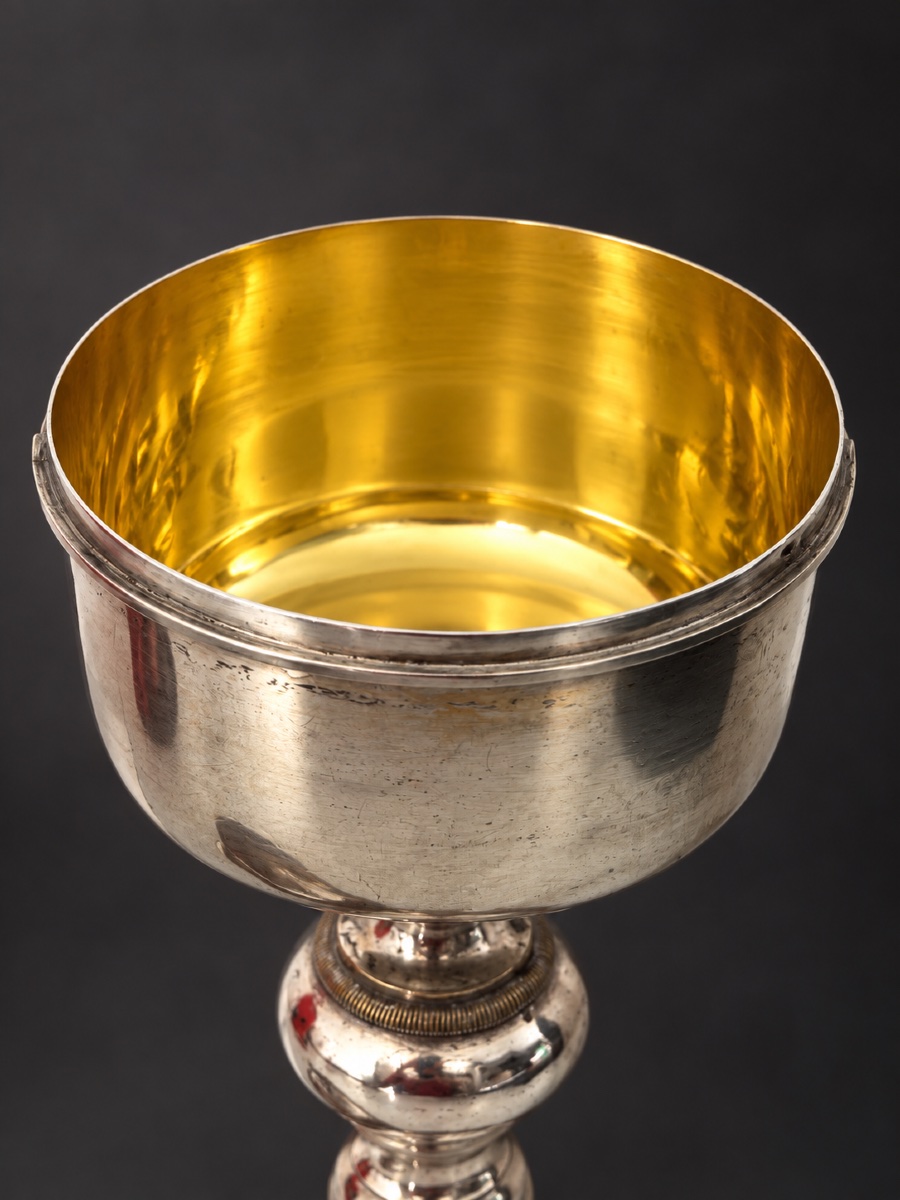 Ciboire néoclassique en Argent Massif  - Orfèvre Émile Doublet (ED)  - France circa 1900-photo-1