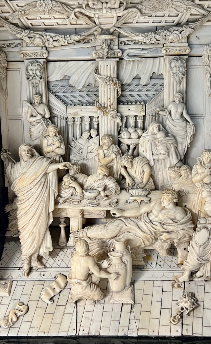 The Wedding At Cana – Important Ivory High Relief – Germany, 18th Century – Cites-photo-2