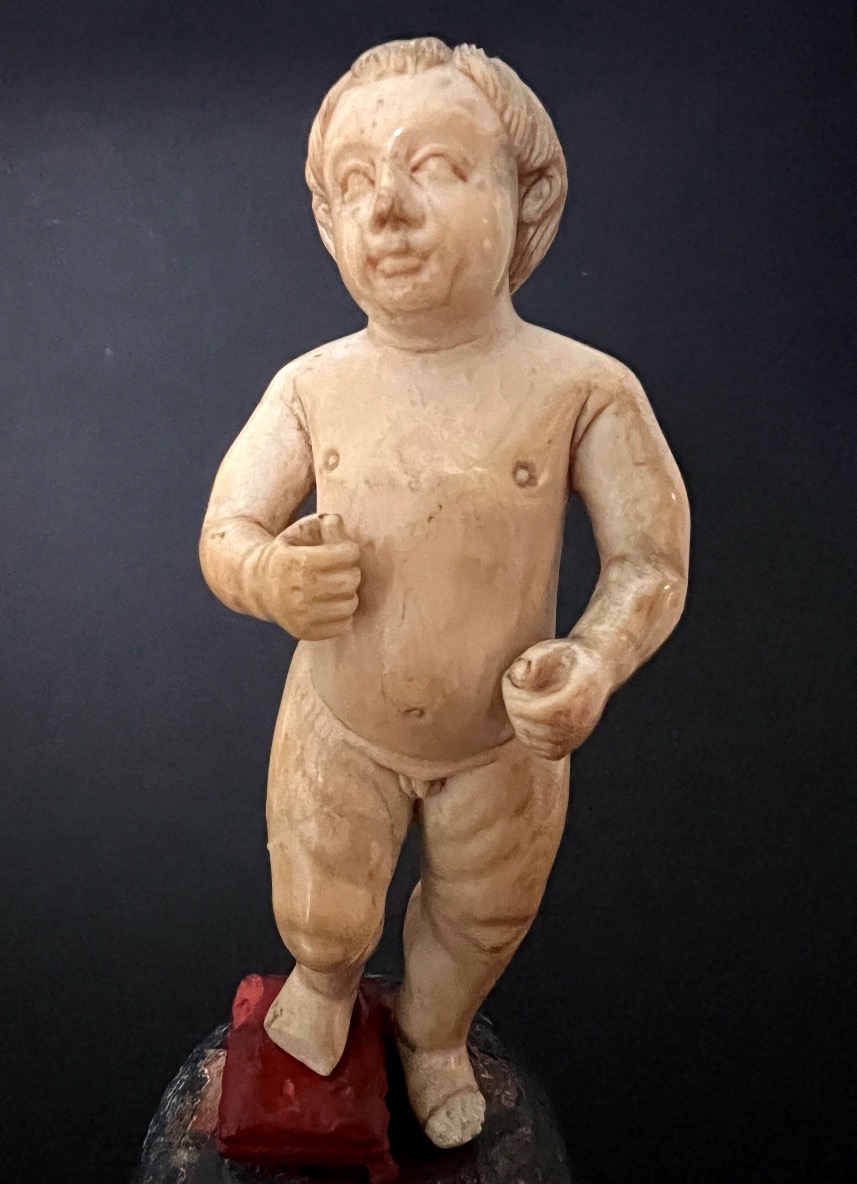 Baby Jesus On The Globe – Indo-portuguese Ivory Sculpture – 18th Century – Cites-photo-1