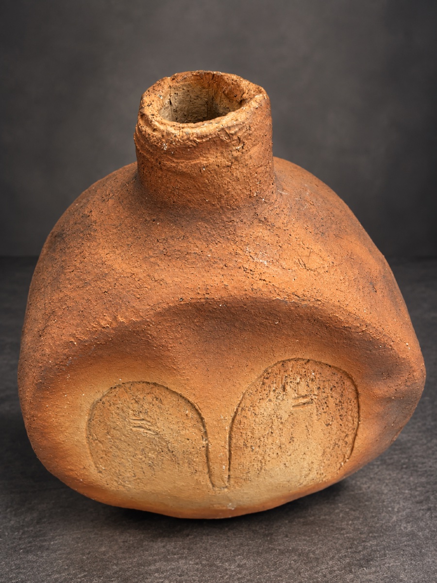 Jean-Michel Folon (1934–2005) – Calabash – Vase en terre cuite – Modèle n° 16A-photo-2