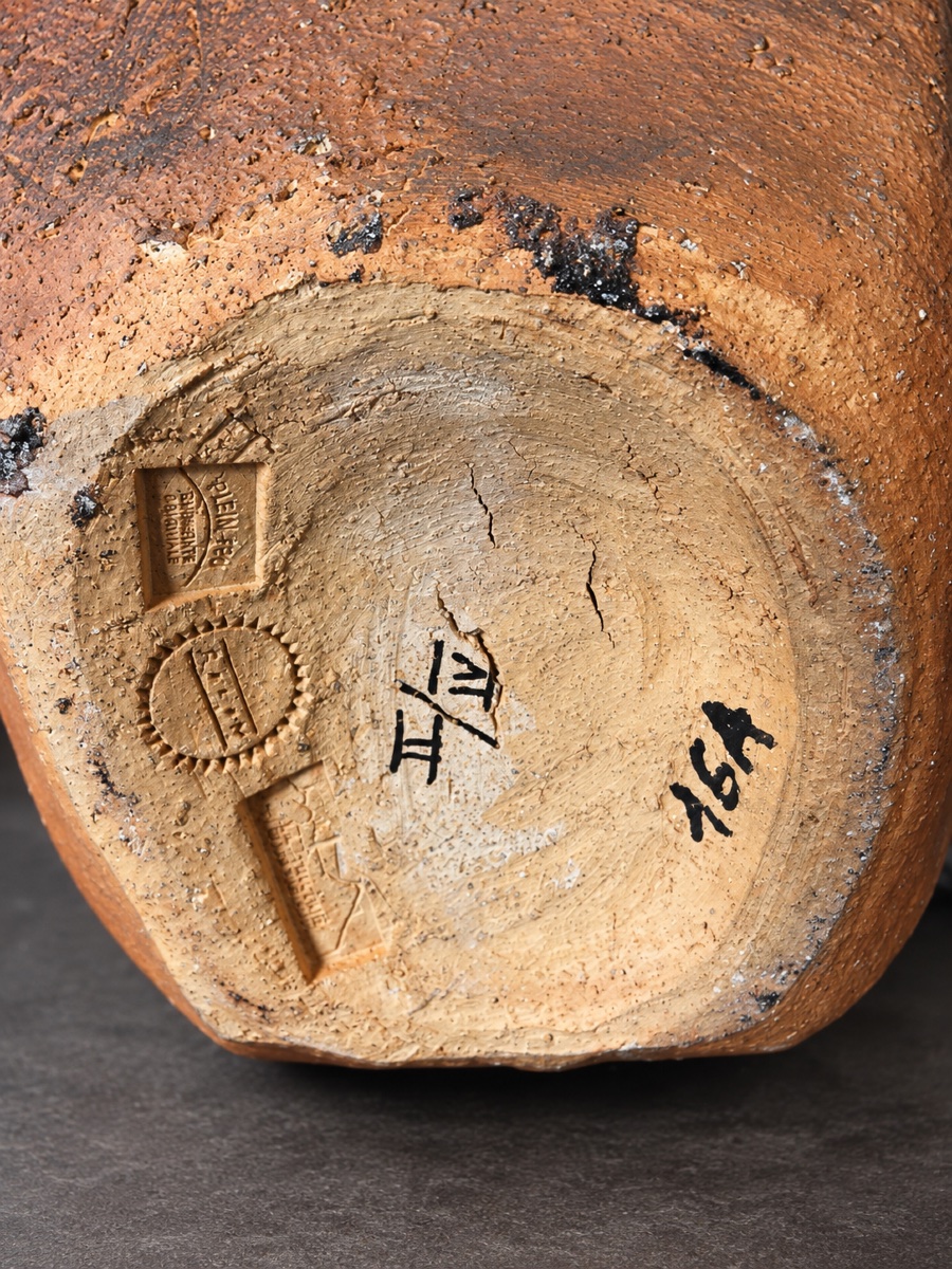 Jean-Michel Folon (1934–2005) – Calabash – Vase en terre cuite – Modèle n° 16A-photo-5