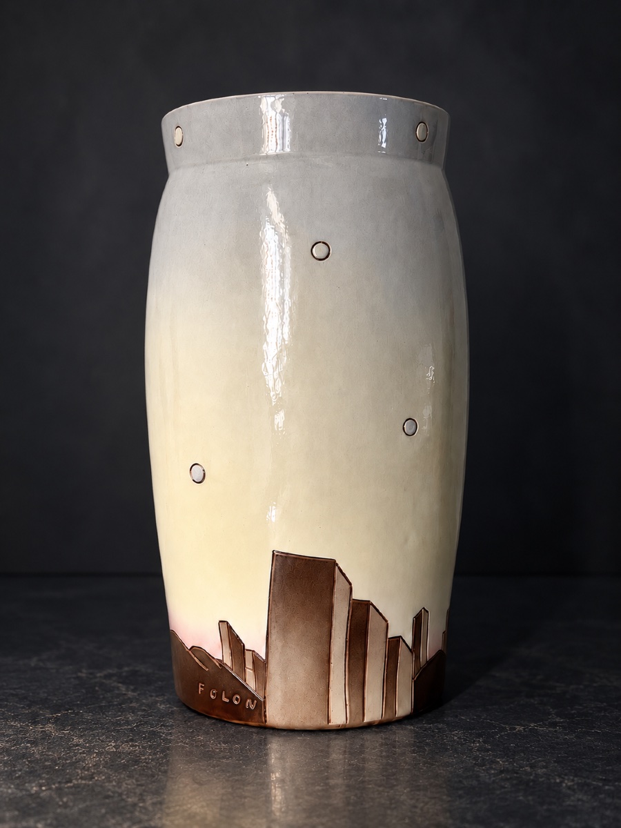 Jean-Michel Folon (1934–2005) – « Vase N°10 Building » – 2001  – La Tuilerie-photo-2