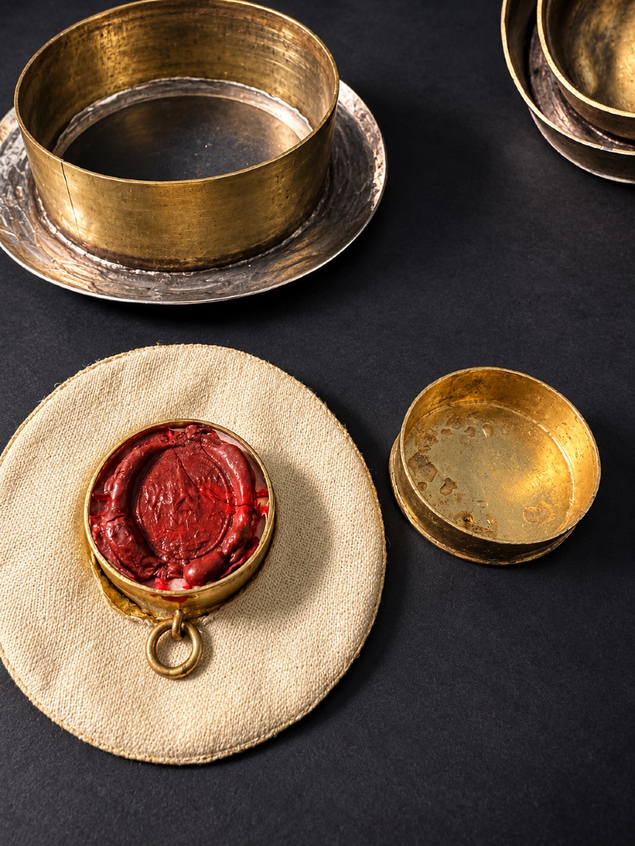 Reliquary For The True Cross – Silver And Brass – 19th Century-photo-3