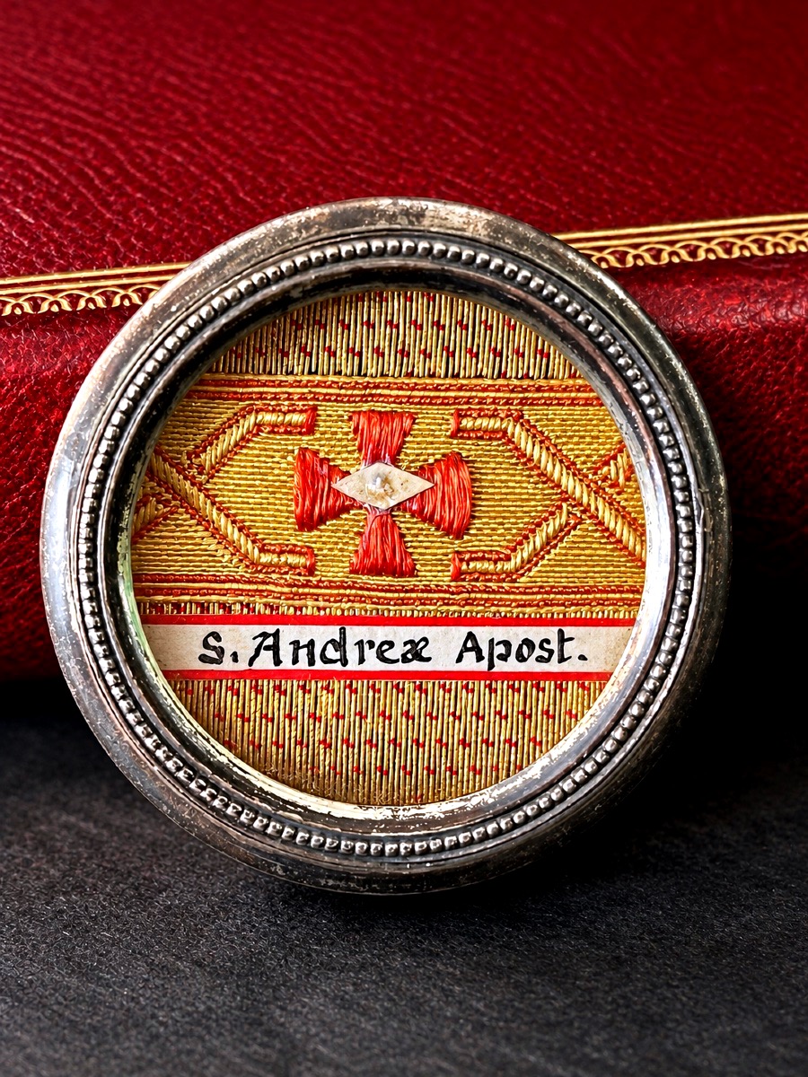 Sealed Reliquary Case Of Saint Andrew The Apostle – 19th Century