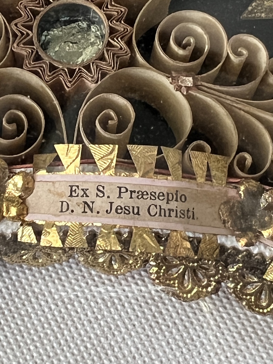 Large Reliquary With Scrolls—the Holy Face Of Christ And Relics From The Holy Land—19th Century-photo-4