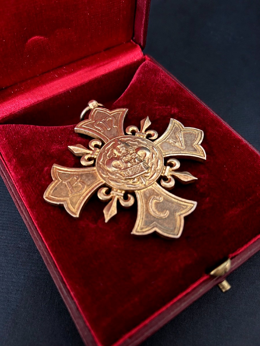 Croix pectorale de chanoine en vermeil – Notre-Dame de la Treille, Lille – Pie X – 1913-photo-2