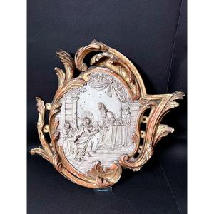 Bas Relief - Presentation Au Temple - Italie Ou Allemagne XVIIIè Siècle 