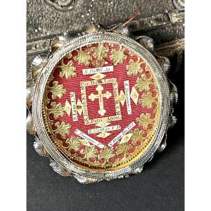 Reliquaire contenant un fragment de la Vraie Croix et reliques de saints – XIXe siècle - Italie