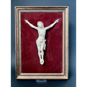 Carved Ivory Christ, Italy, 17th-18th Century + Cites