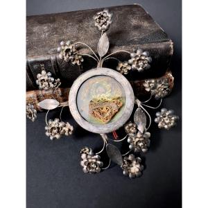 Openwork Silver Reliquary – Relic Of Saint Pantaleon, 19th Century
