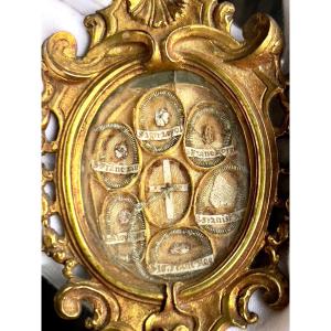 Reliquaire de la Vraie Croix et de saints franciscains, Rome, vers 1800