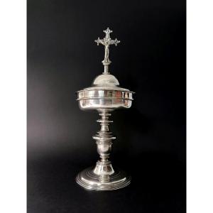 Ciboire en argent massif – Espagne, début XVIIe siècle