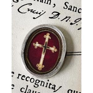 Reliquary Ex Ligno Sanctae Crucis With His Authentic – Rome, 9 February 1802