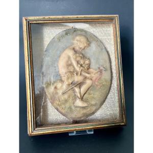 Wax Agnus Dei Depicting Saint John The Baptist – 18th Century