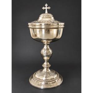 Ciboire en argent massif et vermeil – Martial Dejean – Premier Empire, vers 1798-1809 - Paris