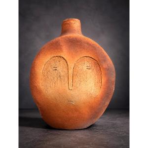 Jean-michel Folon (1934–2005) – Calabash – Terracotta Vase – Model No. 16a