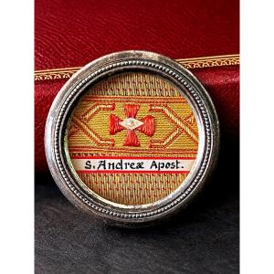 Thèque reliquaire scellée de saint André apôtre – XIXe siècle