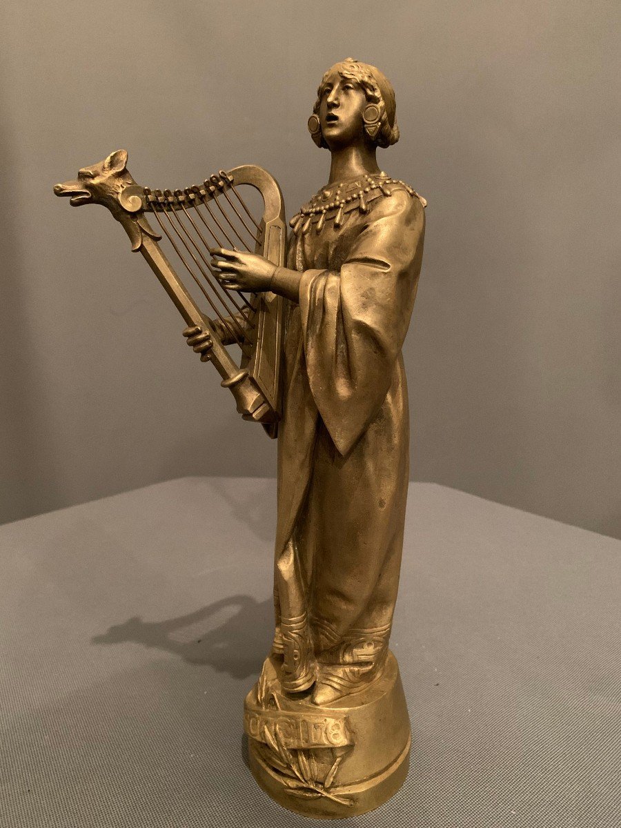 Bronze  « Sainte-Cécile » - Adolphe  Rivet .-photo-2