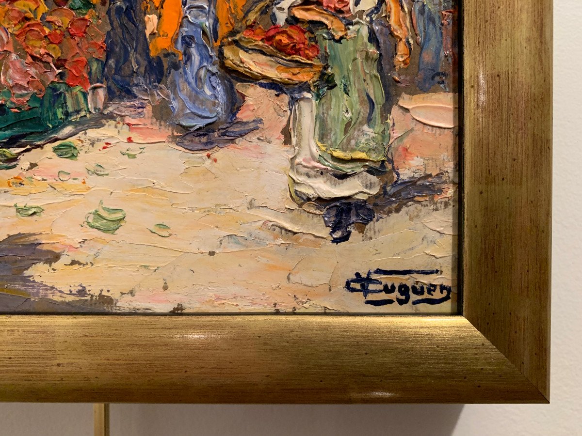 The Toulon Flower Market – Victor Cuguen 1882-1969-photo-3