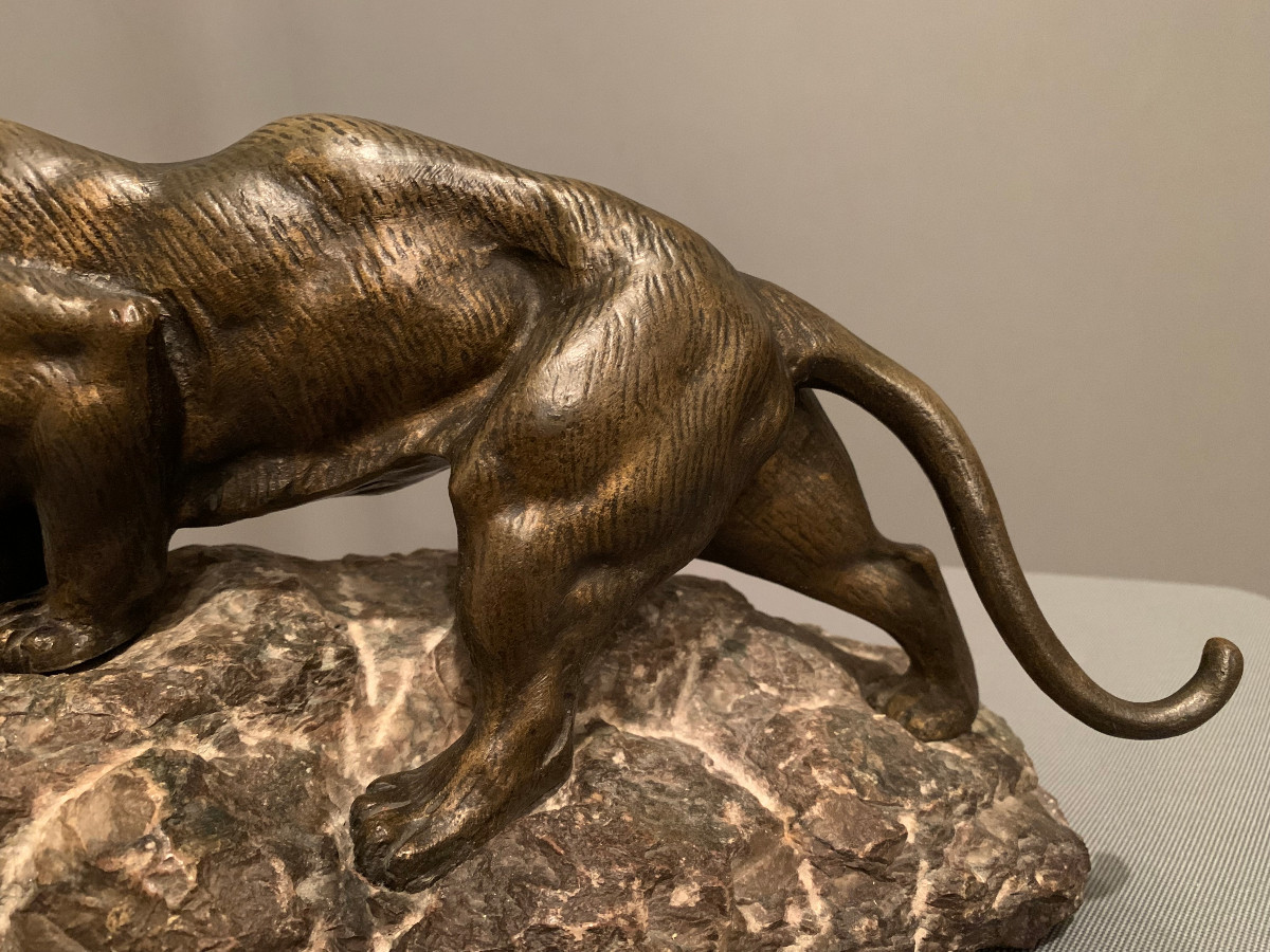 Tigre En Bronze De « James ANDREY » (XIXéme-XXéme siècle)-photo-6
