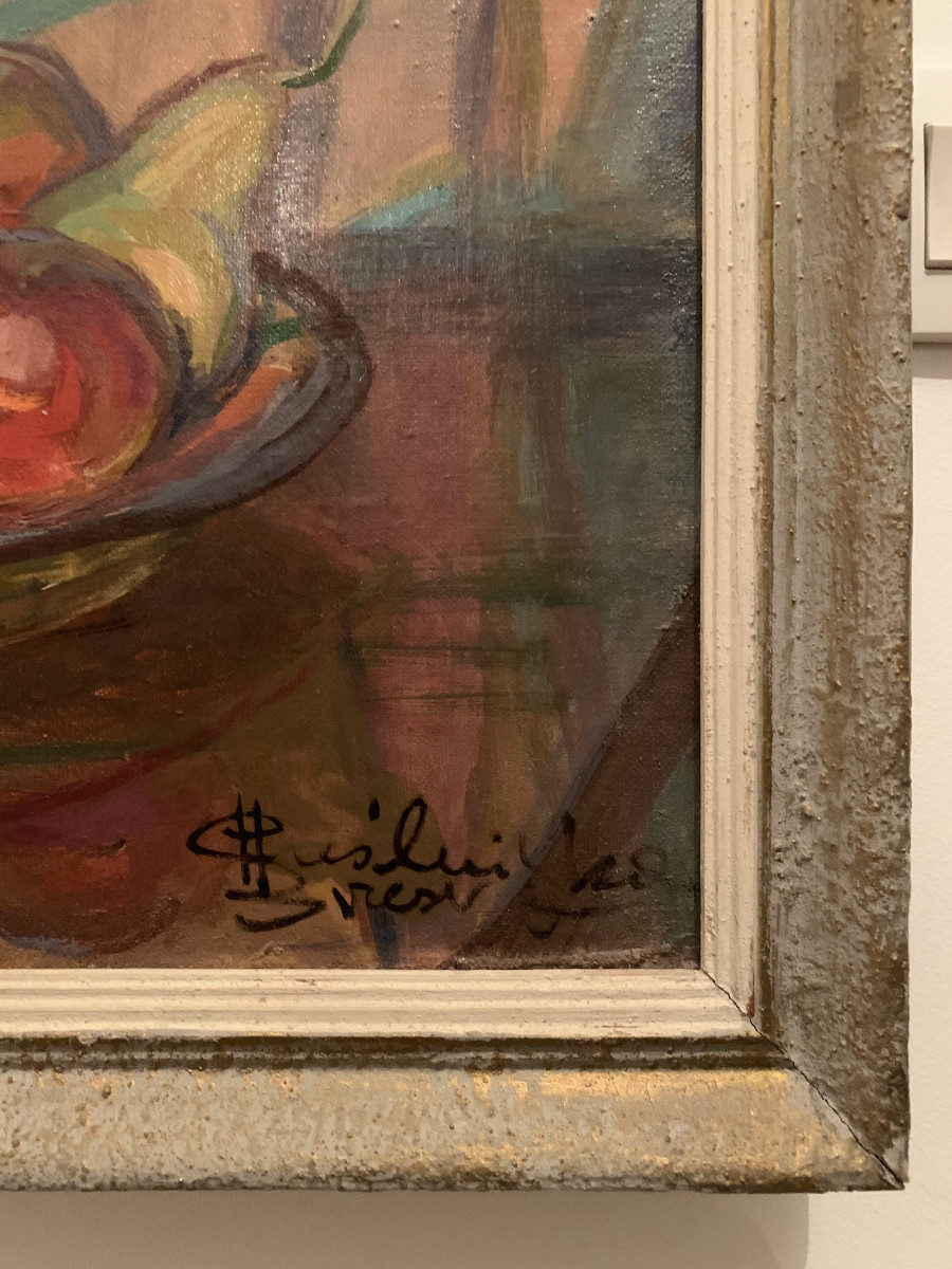 Huile sur Toile - Bouquet de fleurs-photo-2