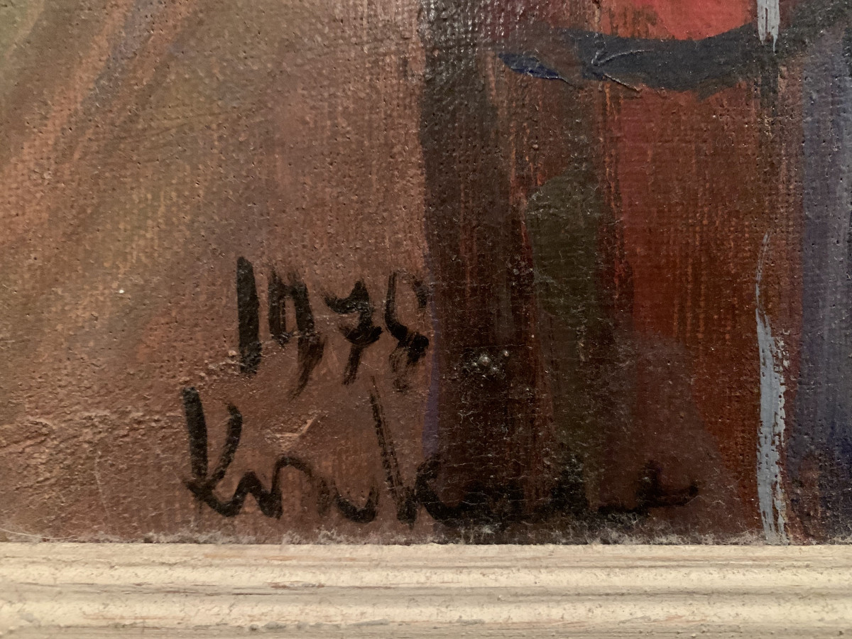 Huile sur Toile - Bouquet de fleurs-photo-4