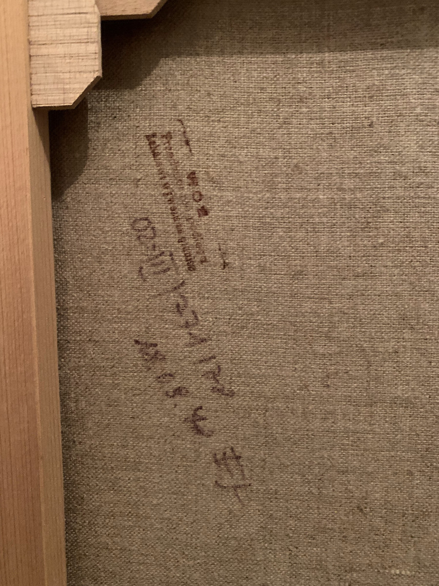 Huile sur Toile - Bouquet de fleurs-photo-2