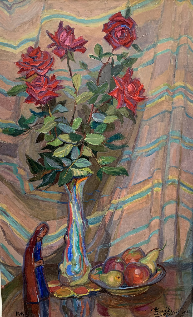 Oil On Canvas - Bouquet Of Flowers-photo-4