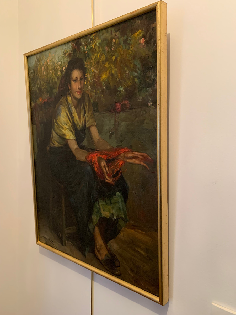 Jeune fille à la Laine – Richard Durando Togo (né en 1910)-photo-3