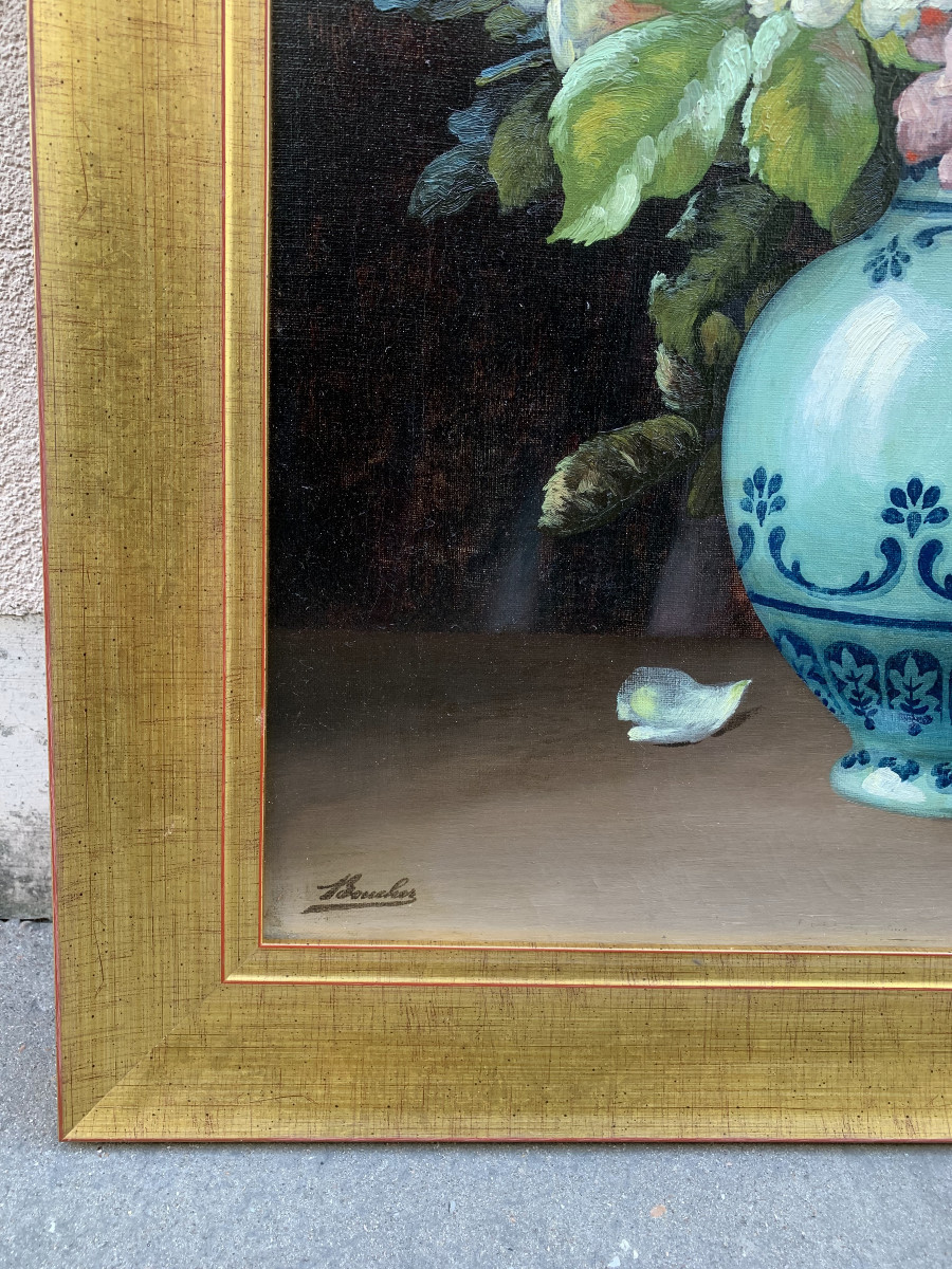 Flowers – “guillaume Boucher” 19th Century-photo-3