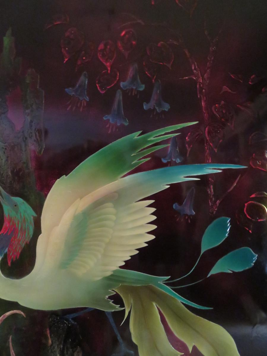 "Tableau en Laque De Pierre Paulin (1907-2007)"-photo-1