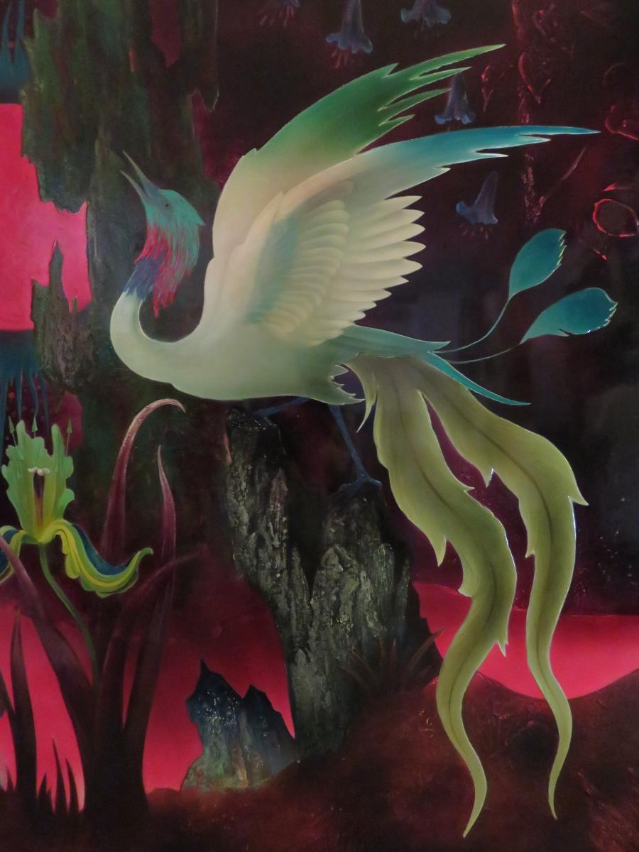 "Tableau en Laque De Pierre Paulin (1907-2007)"-photo-5
