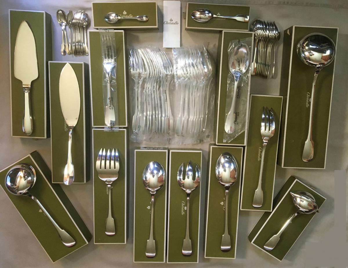 Ménagère Christofle Modèle Cluny 58 Pièces
