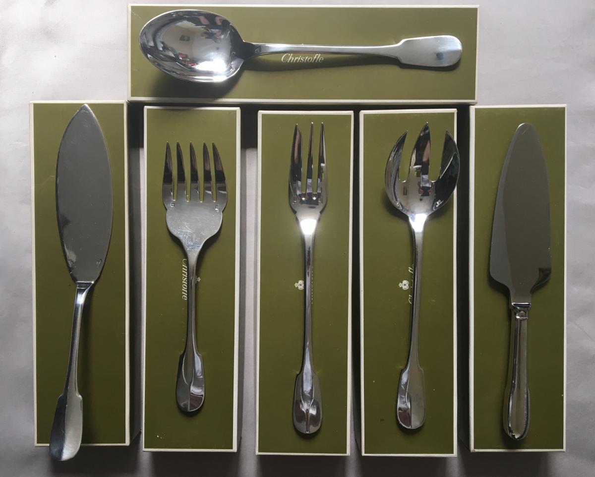 Ménagère Christofle Modèle Cluny 58 Pièces-photo-3