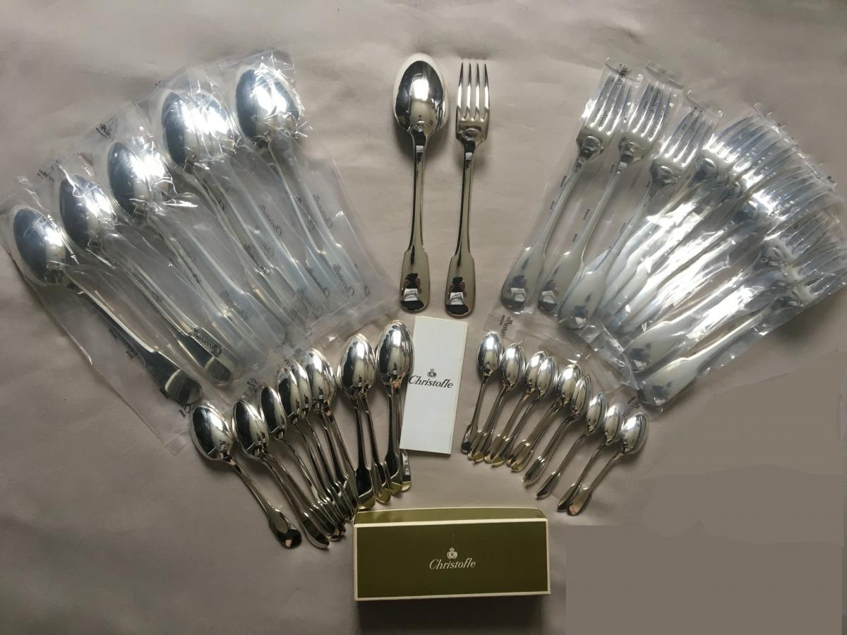 Ménagère Christofle Modèle Cluny 58 Pièces-photo-5