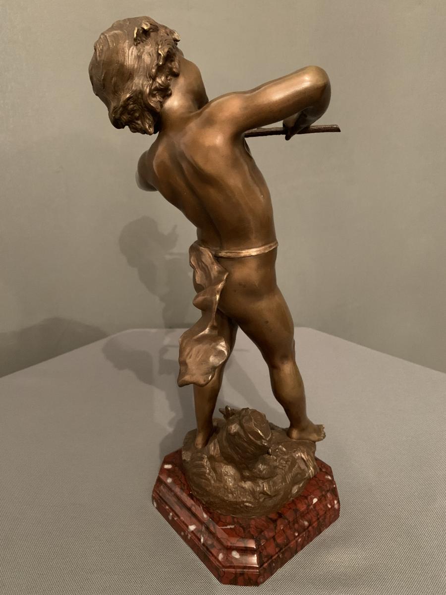 « Futur Musicien » - Bronze De Louis-auguste Moreau (1855-1919)-photo-2