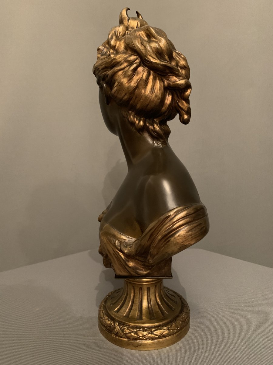 Bronze Diane Chasseresse – d’après Houdon (1741-1828).-photo-3
