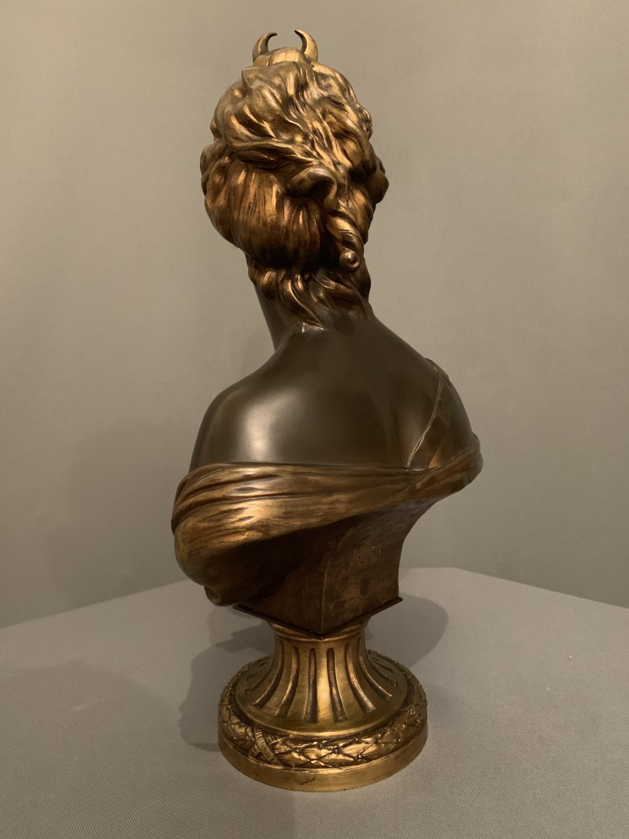 Bronze Diane Chasseresse – d’après Houdon (1741-1828).-photo-4