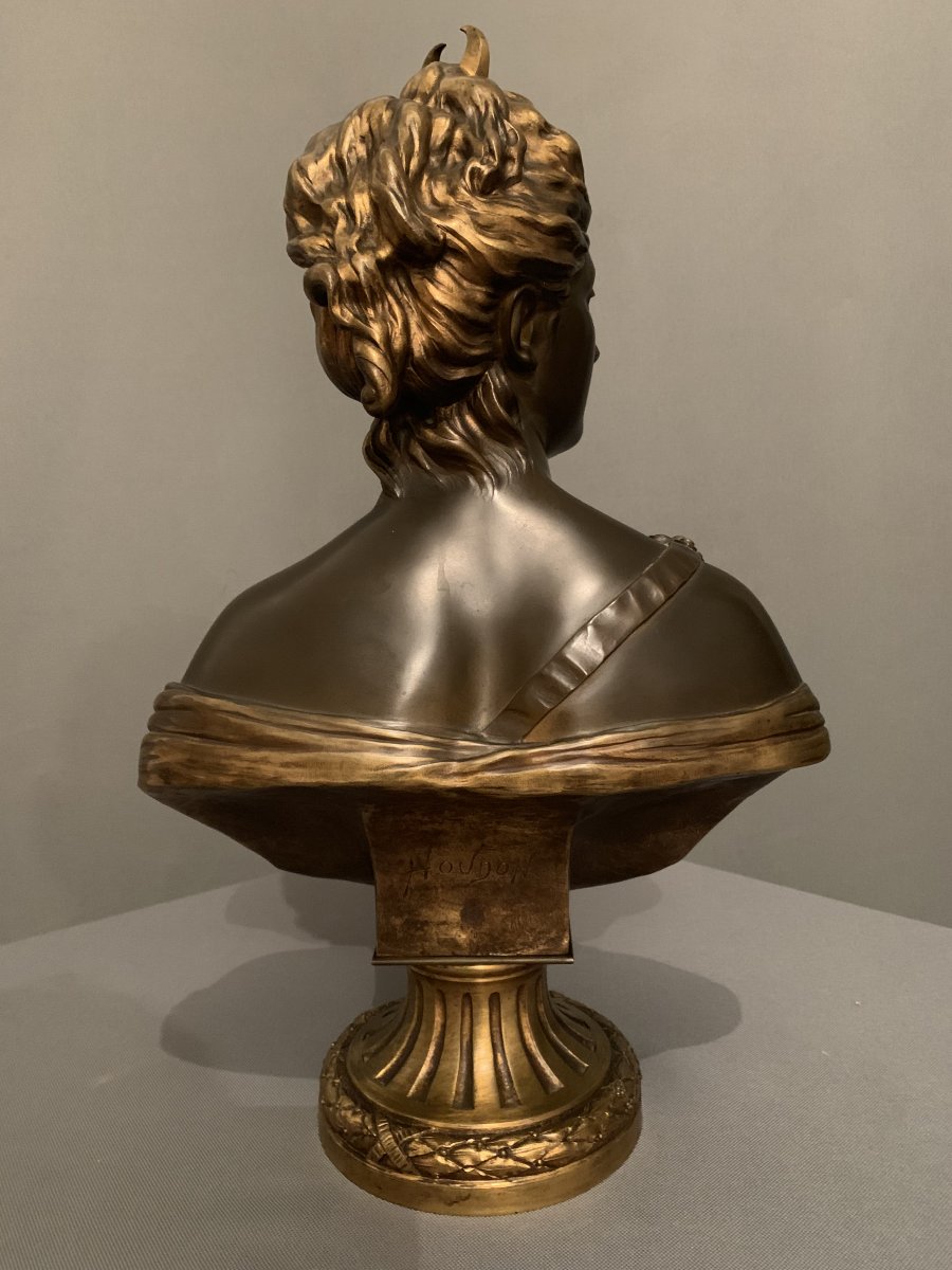 Bronze Diane Chasseresse – d’après Houdon (1741-1828).-photo-1