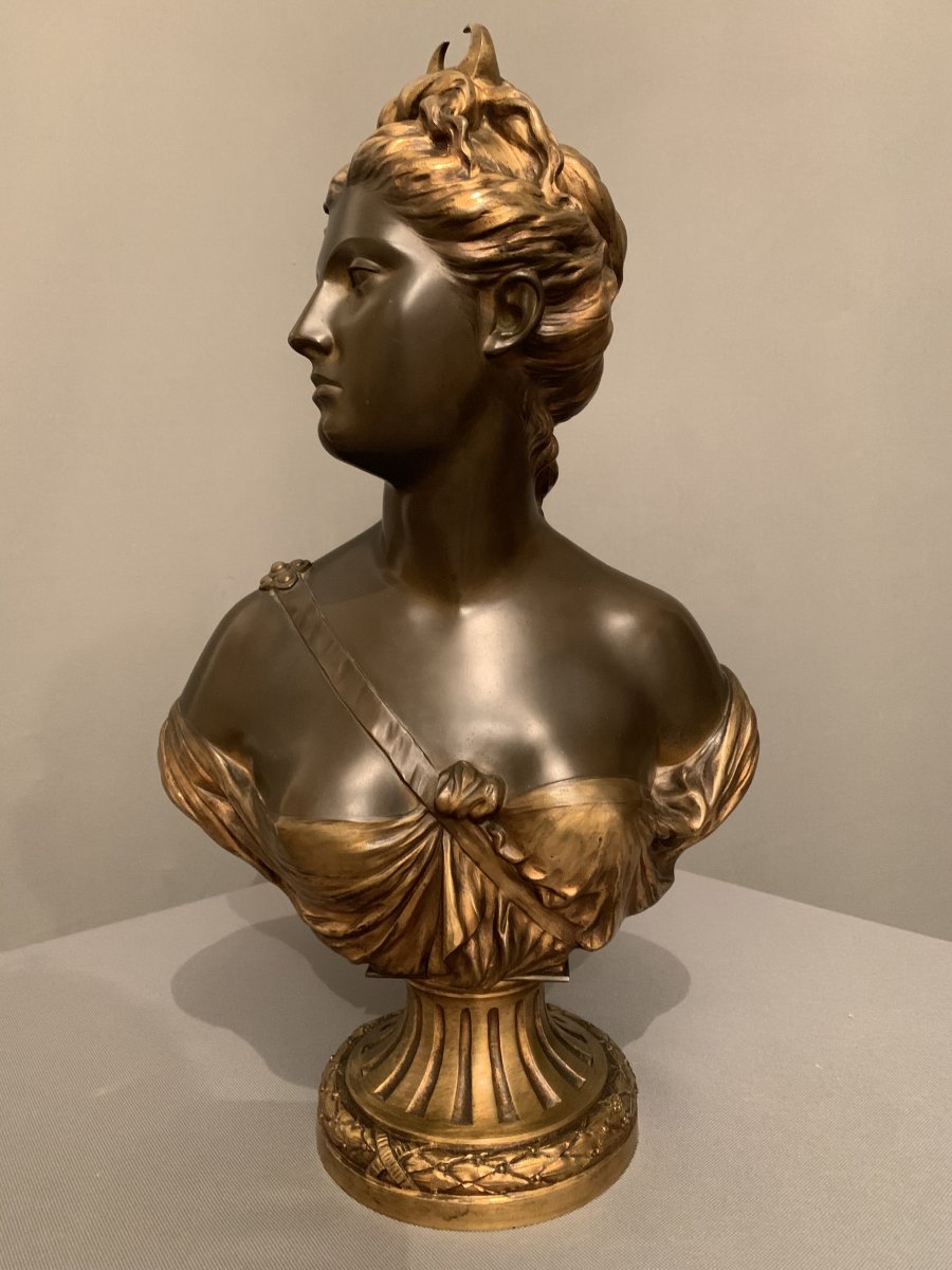 Bronze Diane Chasseresse – d’après Houdon (1741-1828).