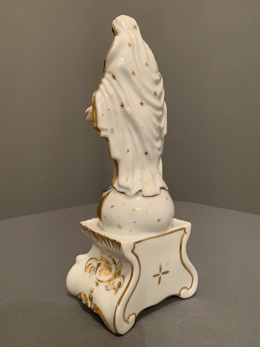 Vierge En Porcelaine De Paris-photo-4