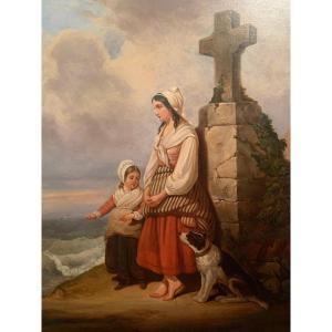 Oil On Canvas Attributed To “auguste Delacroix” (1809-1868)