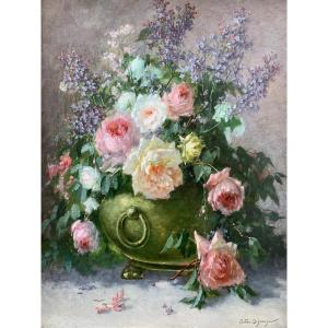 “bouquet Of Flowers” – Adolphe Louis Castex Degrange (1840-1918)