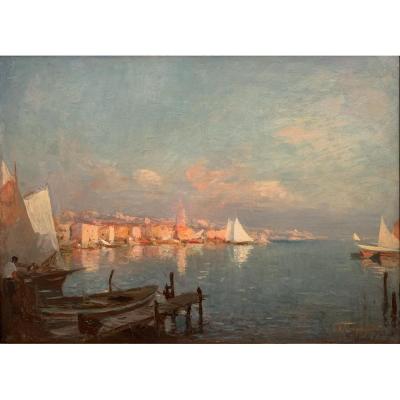 Les Martigues - Edmond Tapissier ( 1861-1943 )